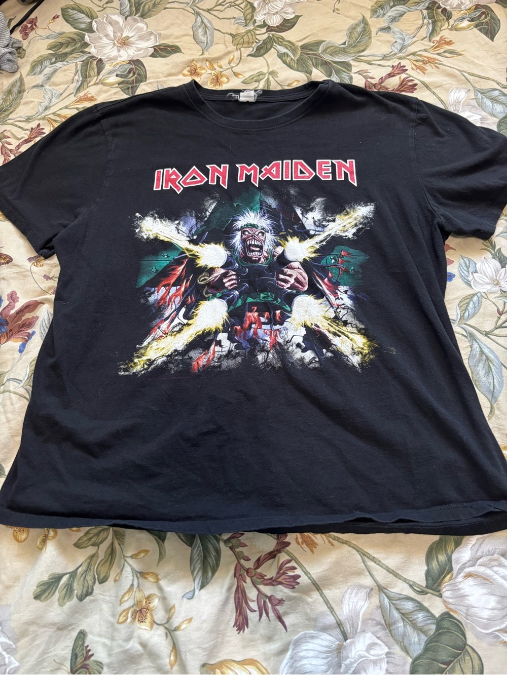 Iron Maiden Graphic Tee - Men’s Black Short Sleeve Shirt